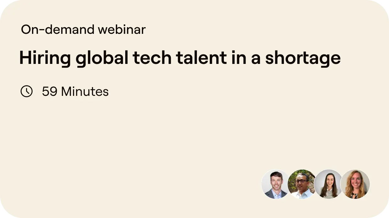 Multiplier Webinar Hiring Global Tech Talent In A Shortage