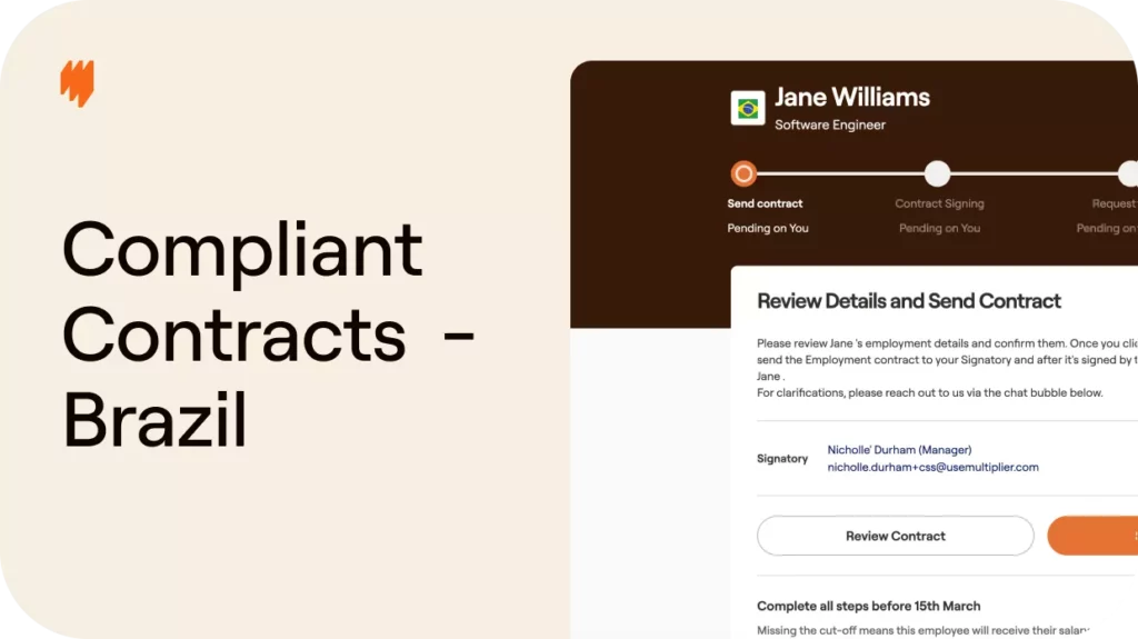 Creating compliant contracts for full time employees in Brazil