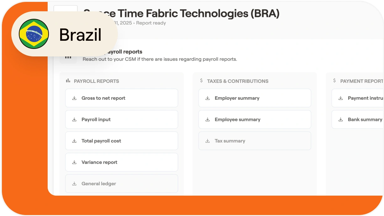 How to run payroll for full time employees in Brazil