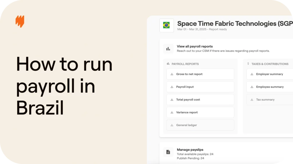 How to run payroll for full time employees in Brazil