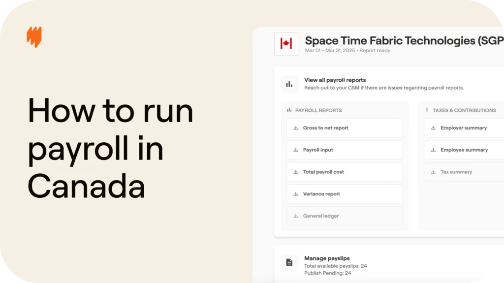 How to run payroll for full time employees in Canada