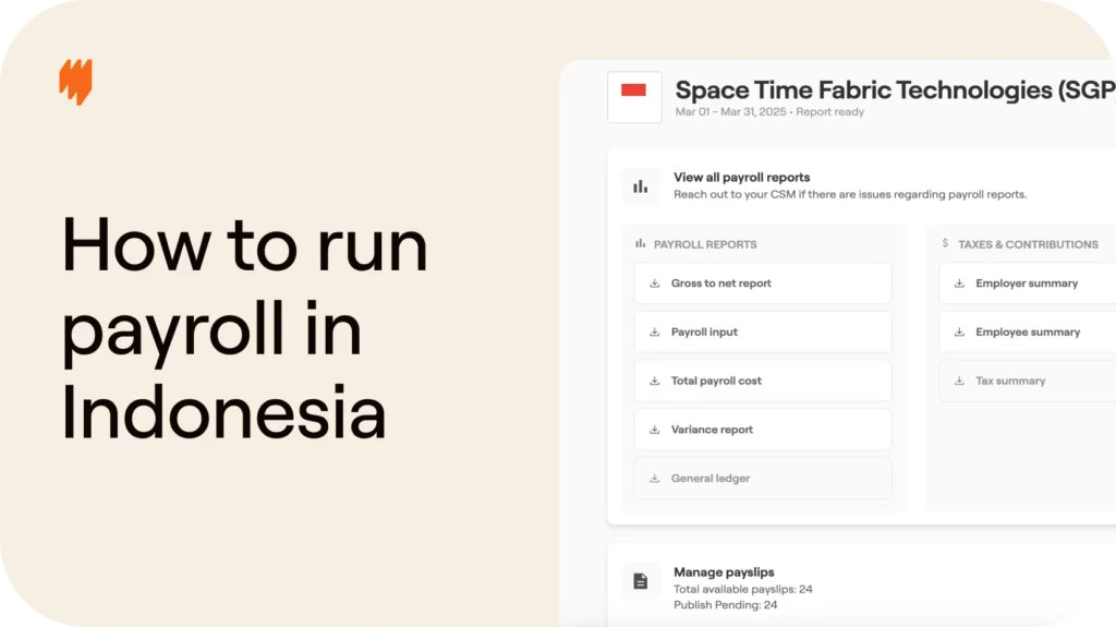 How to run payroll for full time employees in Indonesia