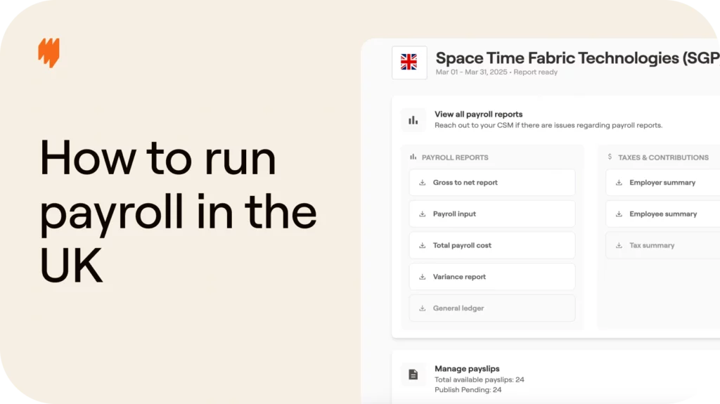 How to run payroll for full time employees in the United Kingdom (UK)