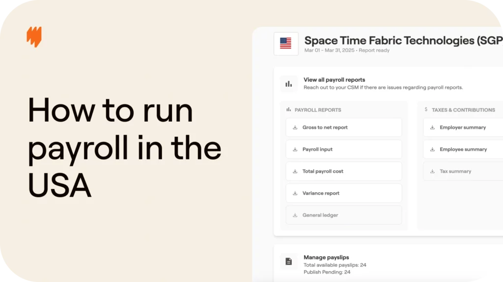 How to run payroll for full time employees in the United States of America (USA)