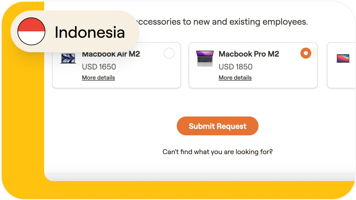 How to send IT assets to remote employees in Indonesia
