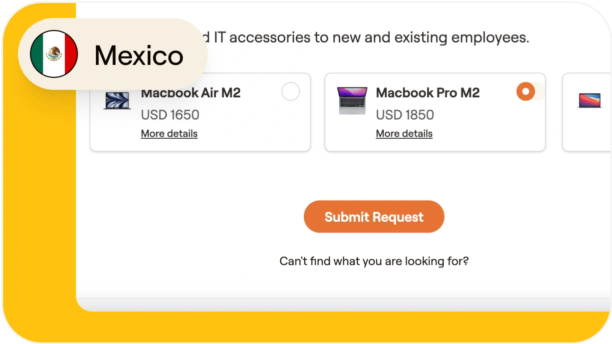 How to send IT assets to remote employees in Mexico