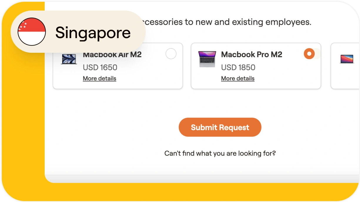 How to send IT assets to remote employees in Singapore