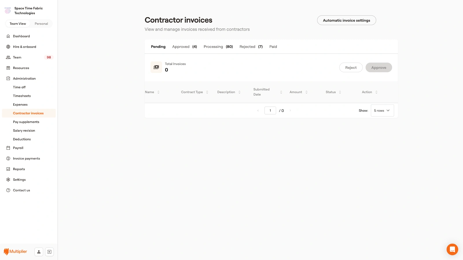 How to pay contractor invoices.