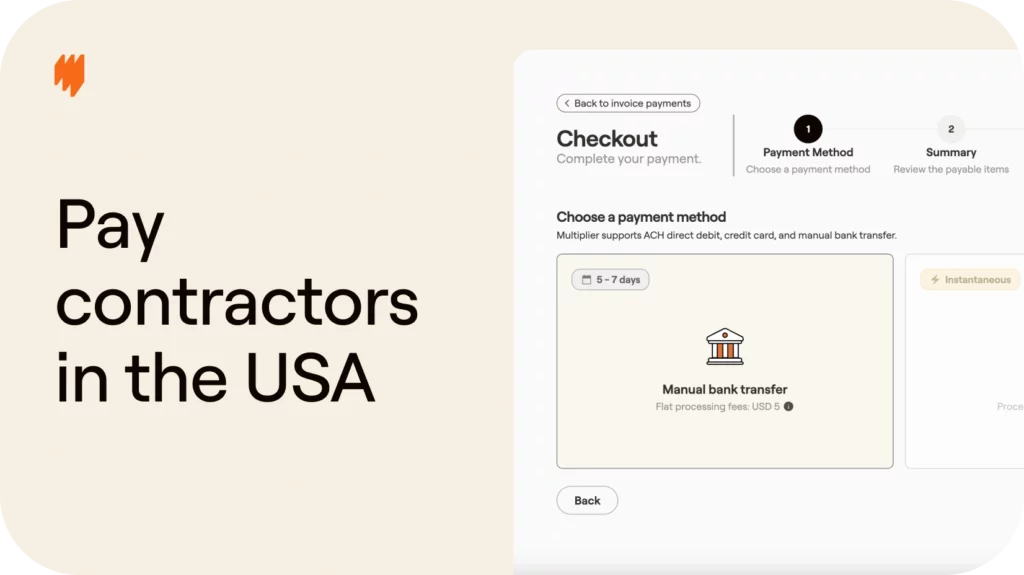 How to pay independent contractors in the United States of America (USA)