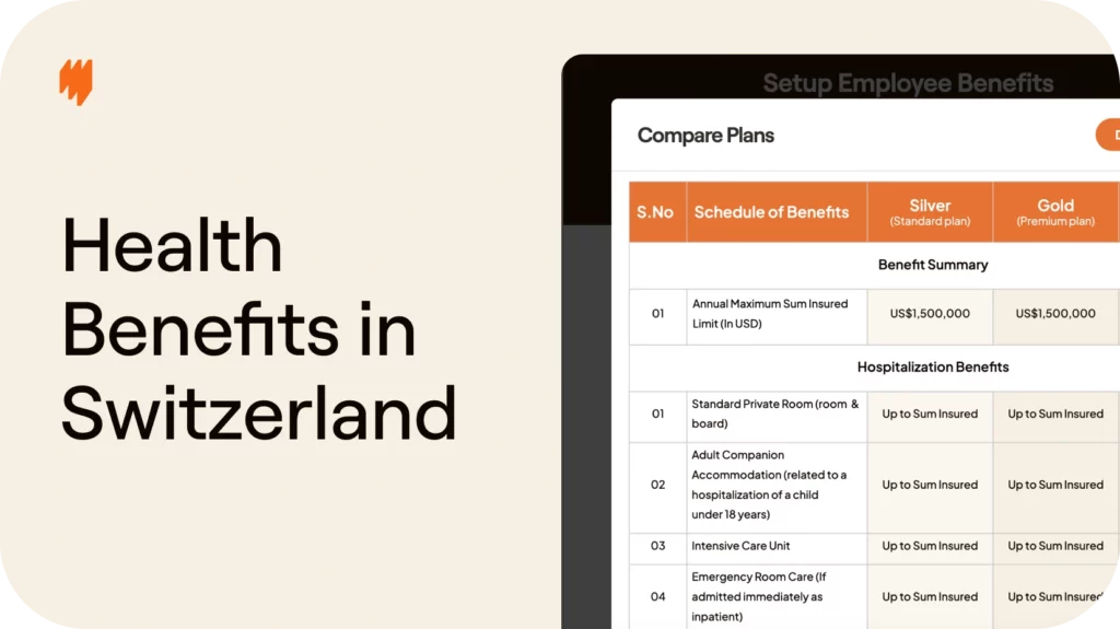 How to provide health benefits to full-time employees in Switzerland