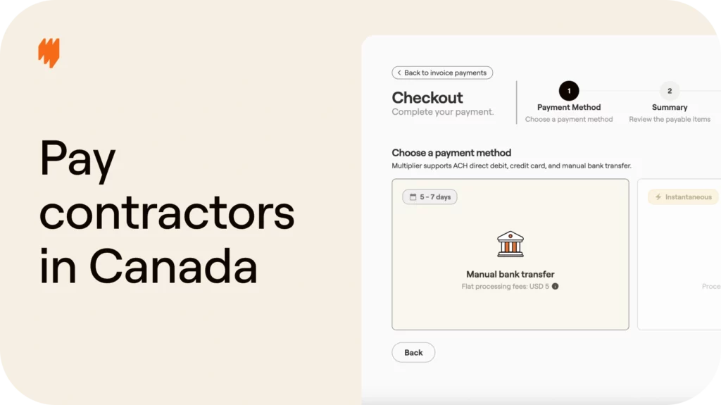 How to pay independent contractors in Canada