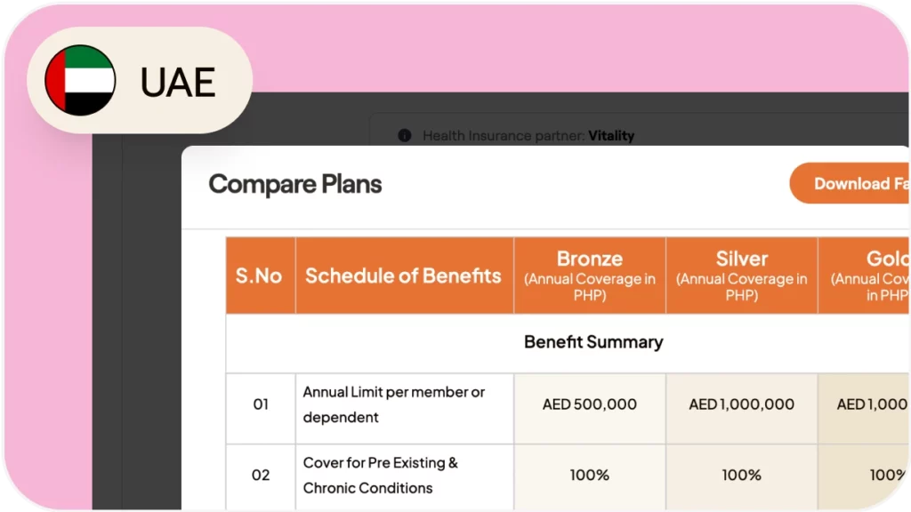 How to provide health benefits to full-time employees in the United Arab Emirates (UAE)