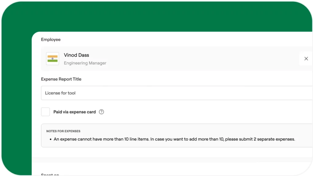 How to submit tool licensing expenses for approval