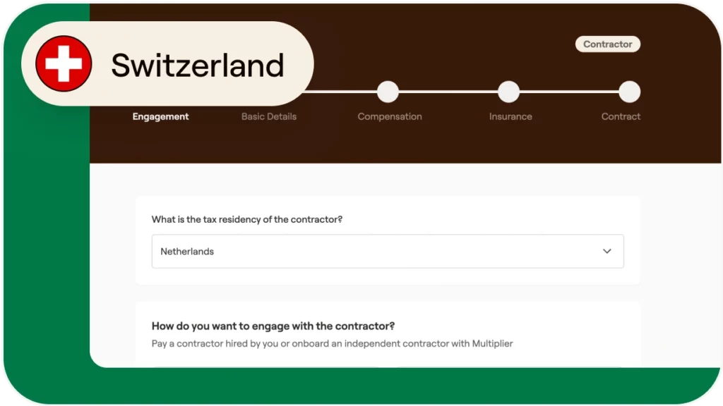 How to onboard contractors in Switzerland