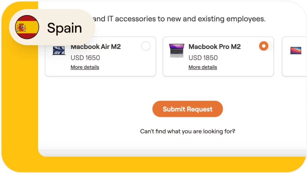 How to send IT assets to remote employees in Spain