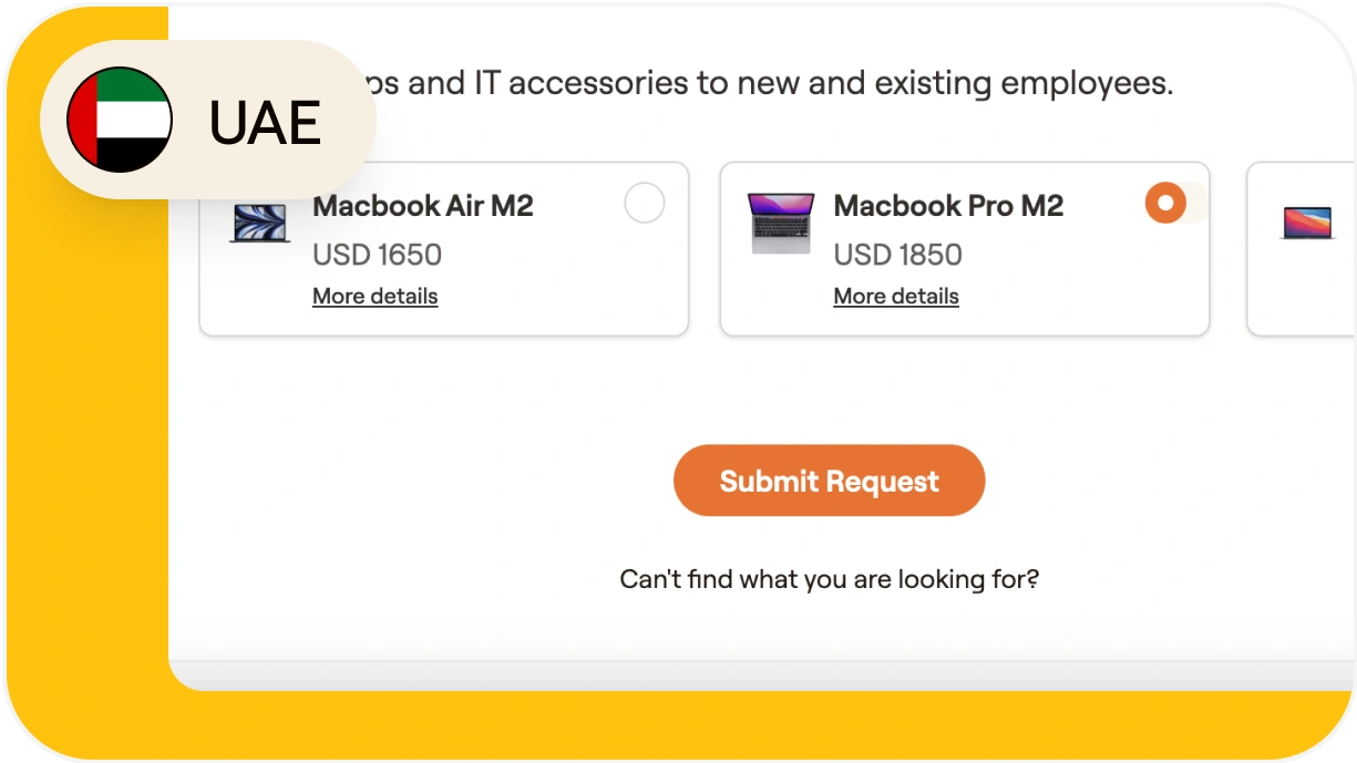 How to send IT assets to remote employees in the United Arab Emirates (UAE)