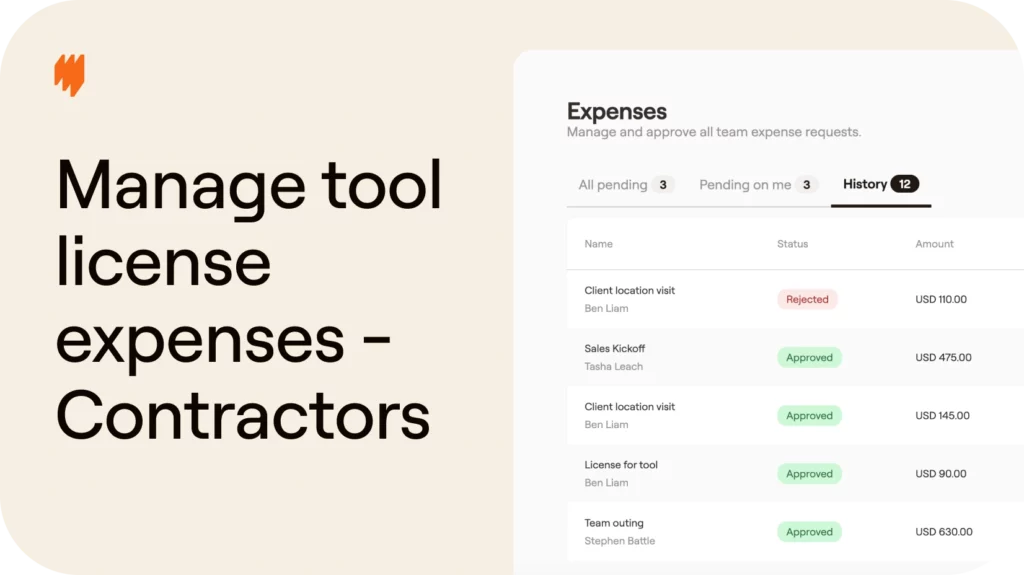 How to manage tool license expenses from contractors
