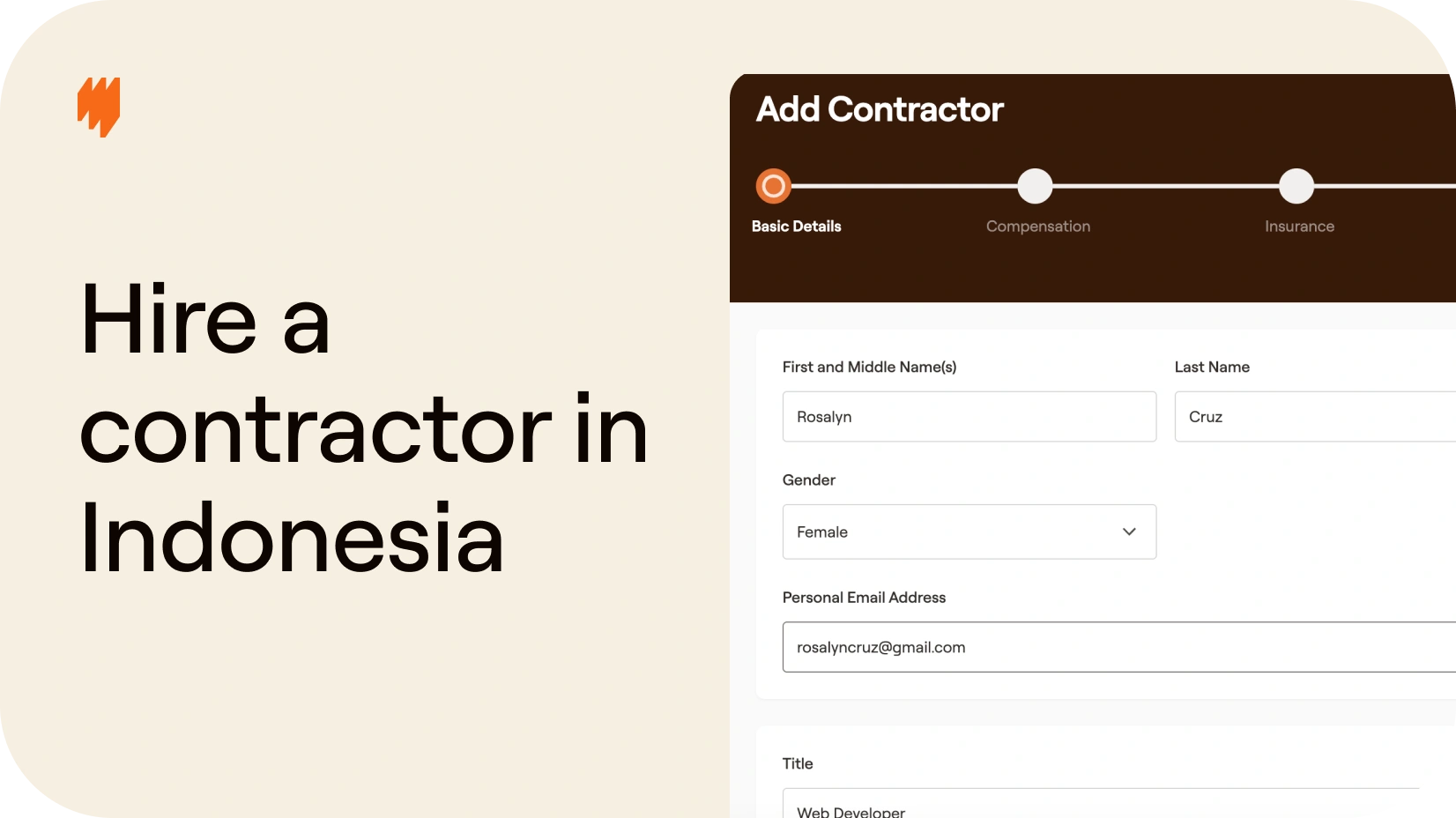 How to hire a independent contractor in Indonesia