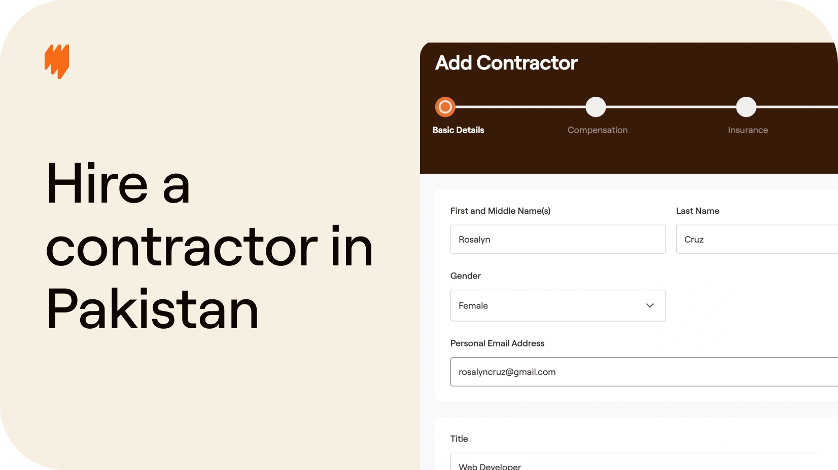 How to hire a independent contractor in Pakistan