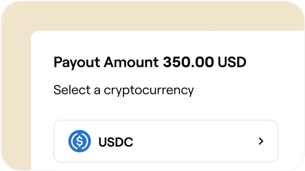 How to pay independent contractors in USDC