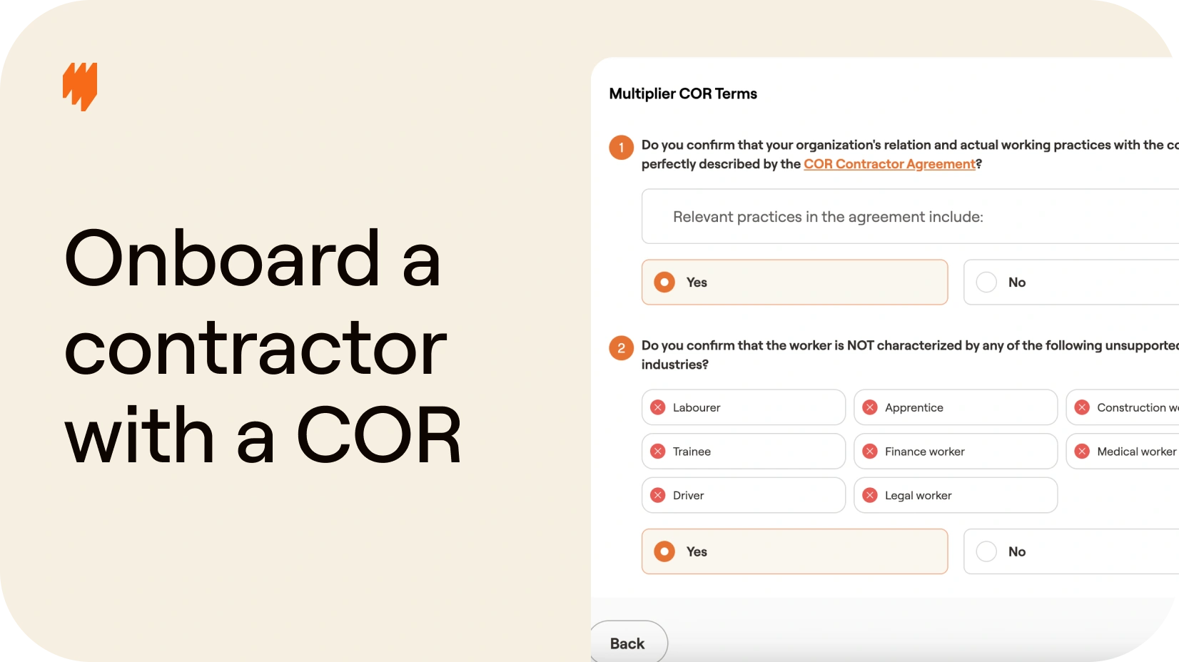 How to onboard a contractor via a Contractor of Record (COR)