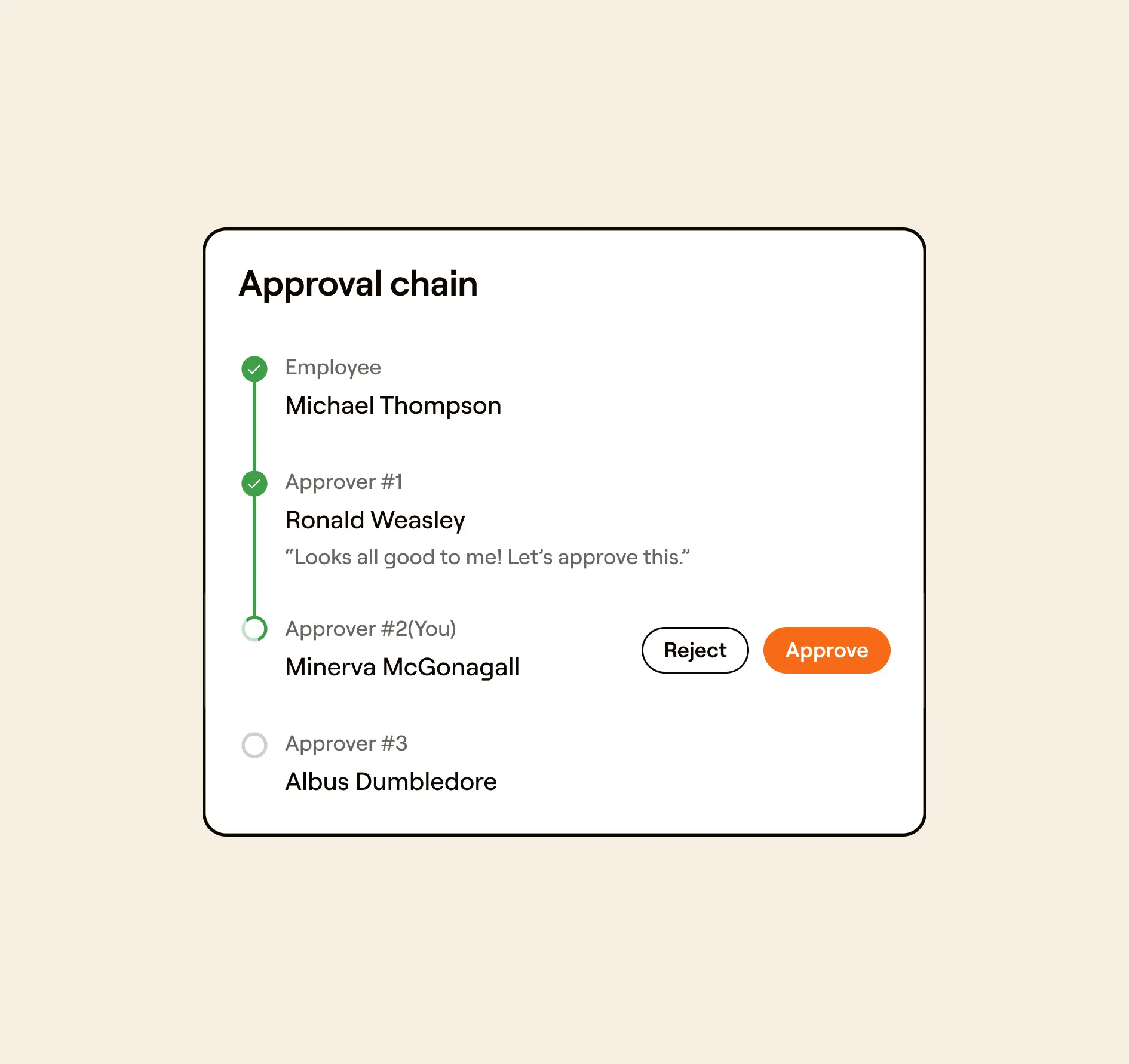 Set up role-based approval permissions