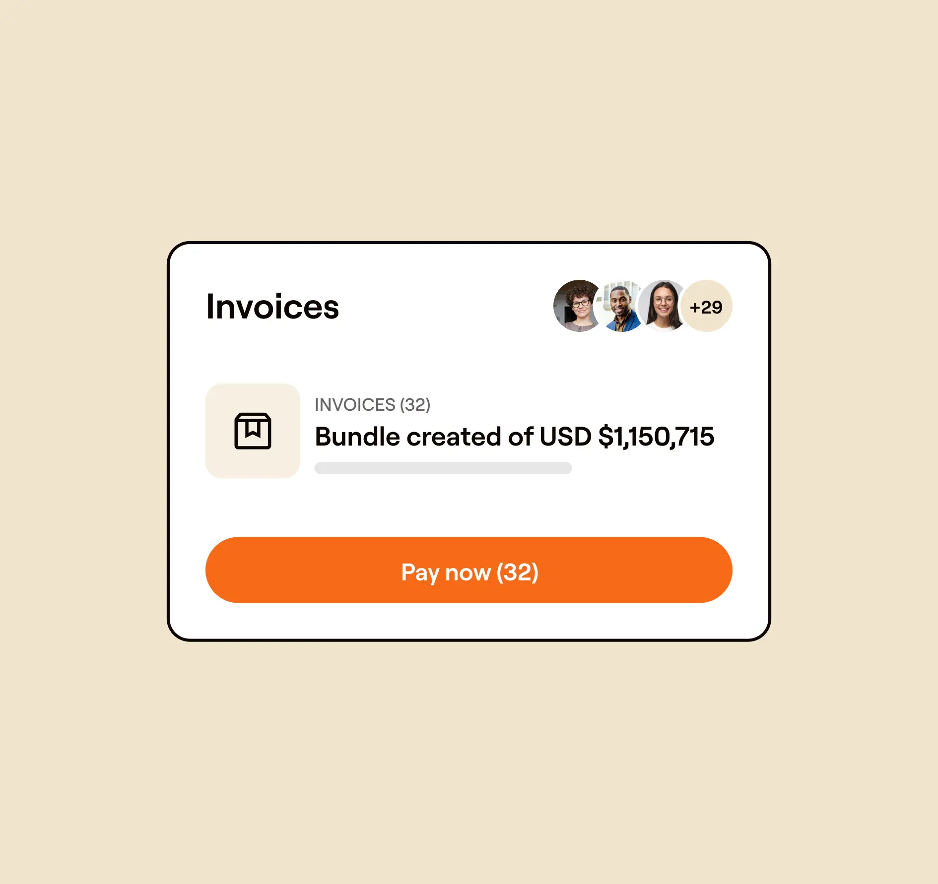 Work faster with easy one-click payments